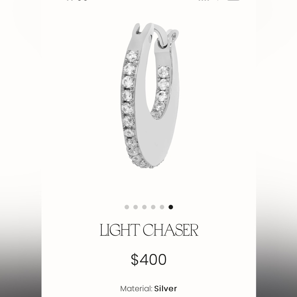 Maya jewelry light chaser silver